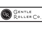 A black and white logo for gentle roller co.